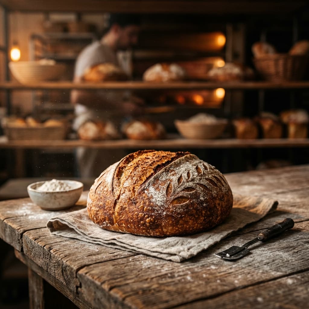 Artisan sourdough bread